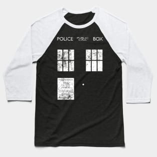 Dr Who TARDIS (distressed) Baseball T-Shirt